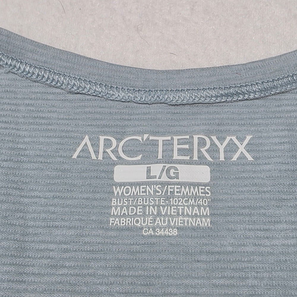 Arcteryx Taema Tank Women Large Blue Sleeveless Hiking Athletic Performance - Picture 3 of 7
